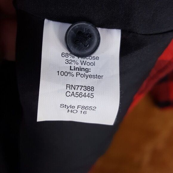 MADEWELL Womens Dress Small Red Pullover Shift Buffalo Plaid Tie Front Keyhole - Picture 6 of 7